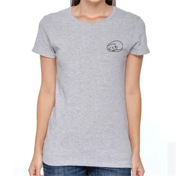

cat Print Casual Harajuku Women T-Shirt Summer Short sleeve Casual Round neck Cheap Clothes Top