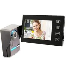 Yobang Security 7 Inch touch keypad Video Door Phone Doorbell Intercom Waterproof Rain Cover video door phone for apartment