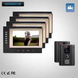 HOMSECUR 7 "Видеодомофон Система Вызова + Открытый Мониторинг для для Дома/Квартиры: TC011-B + TM701R-B