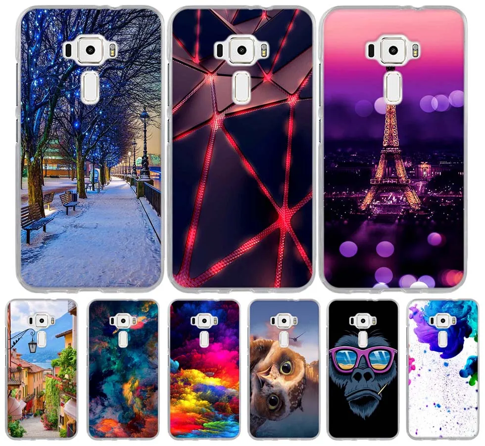 Для Funda Asus Zenfone 3 ZE520KL Чехол Мягкий силиконовый чехол для Coque Capa|case for asus zenfone|mobile phone