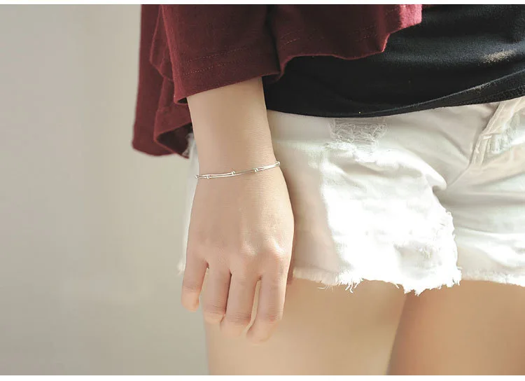 

CHS83 new arrival hot sell jewelry silver bracelet have fifferent colors choose for lover gift