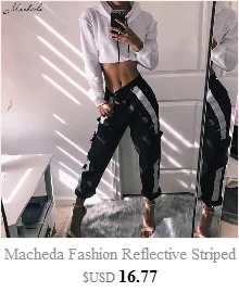 Macheda новые желтые свободные брюки для женщин, уличная одежда, спортивные штаны, клетчатые штаны с высокой талией на молнии и ремешках, повседневные штаны- шаровары