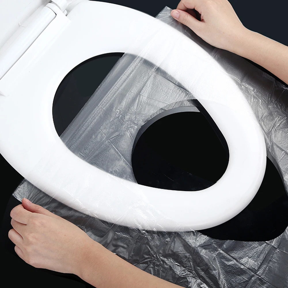 1Pcs Disposable Toilet Seat Cover Mat Portable Waterproof Safety Toilet Seat Pad for Travel/Camping Bathroom Accessories