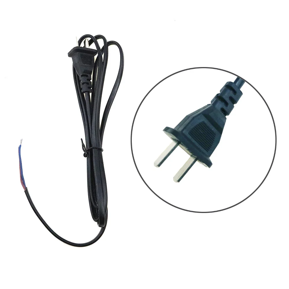 

1.42Meter Power Extension Cable US Cord Plug 220V 110V Black Color For Power Adapter SR