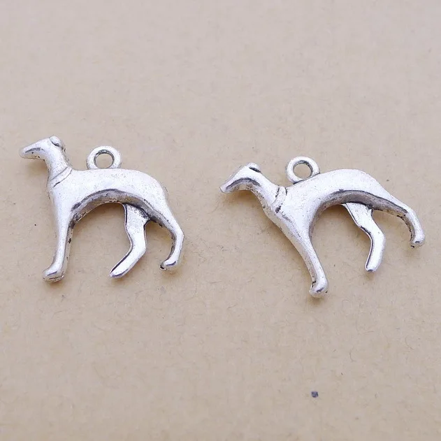 30 шт. подвески для собак 19 х23 мм 2 3 г|antique tibetan|tibetan silver charmsdiy jewelry charm |