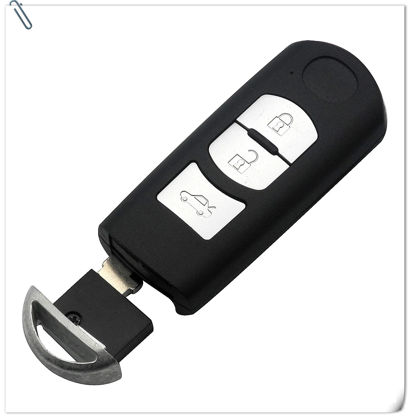 Jingyuqin 3 кнопки Smart Key Shell для MAZDA M2 M3 M5 M6 CX-3 CX-5 Demio Axela Premacy Atenza автомобильный пульт дистанционного управления чехол без ключа Fob