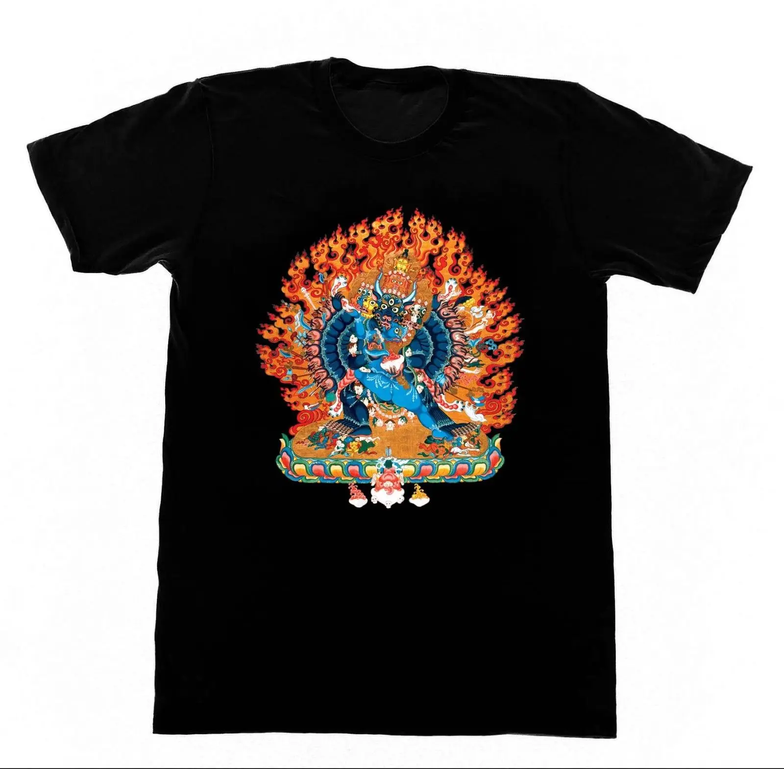 Футболка Yamantaka Bodhisattva Yogaer буддийская медитация дзен Горячая Коллекция Лето 2018