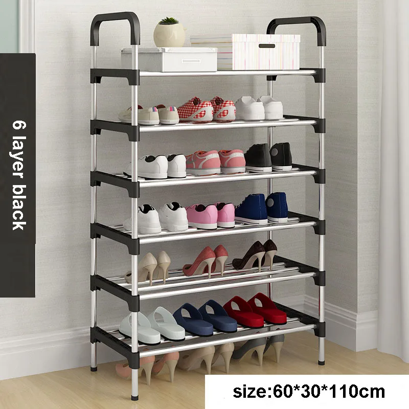 Shoe Rack Easy Assembly Plastic Multiple layers Shoes Shelf Storage Organizer Stand Shoe cabinet Fashion living room furniture