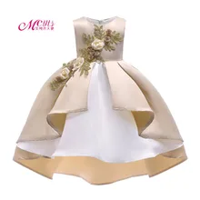 Платье для девочек Новинка года Детские платья для модная одежда для девочек с цветочным рисунком на свадьбу костюм принцессы 3 4 5 6 7 8 От 9 до 10 лет платье для маленьких девочек платье для девочки