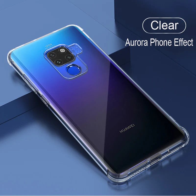 

For Huawei Y6 2018 Y7 Prime Case Shockproof Transparent Soft Silicone Phone Cover For Huawei P20 Lite Mate 20 Pro Nova 3i 3E 2