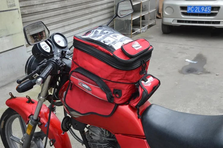 Новая сумка для топливного бака Scoyco MB09, мотоциклетная Магнитная сумка, двойная сумка через плечо, водонепроницаемая багажная сумка