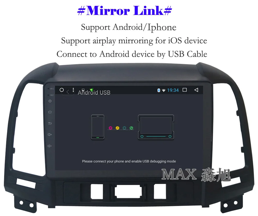 Discount MAX GPS Navigation System Android 8.1 Car DVD For Hyundai Santa Fe 3/4holes Car Radio RDS 4G WiFi Free Map swc Bluetooth Call 9 Discount MAX GPS Navigation System Android 8.1 Car DVD For Hyundai Santa Fe 3/4holes Car Radio RDS 4G WiFi Free Map swc Bluetooth Call 9