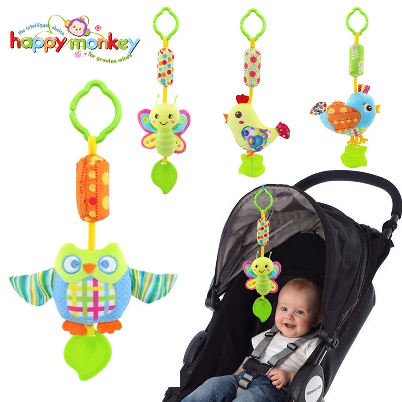

Quality Cute Baby Rattle Bell Plush Toy Baby Wind Chime Comforting Doll With BB