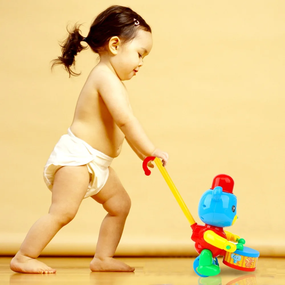 

Baby toddler stroller push-pull toy push music bell single pole learning walking toy