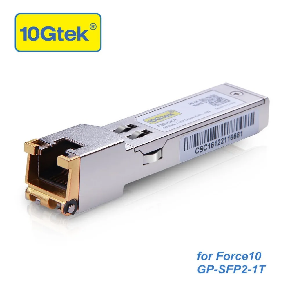 

Force10 GP-SFP2-1T, Gigabit SFP RJ-45 Transceiver Module, 1000Base-T Gigabit RJ-45 Copper SFP Transceiver Module