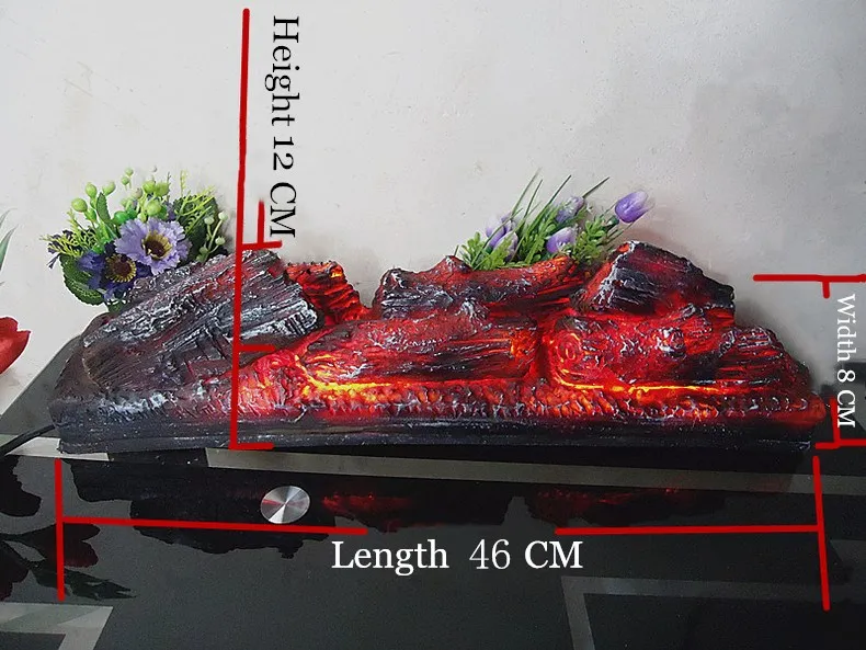Электрический камин имитация древесного угля поддельные дров костер стрельба реквизит музейные украшения для зала ремесло Хэллоуин Рождественская вечеринка