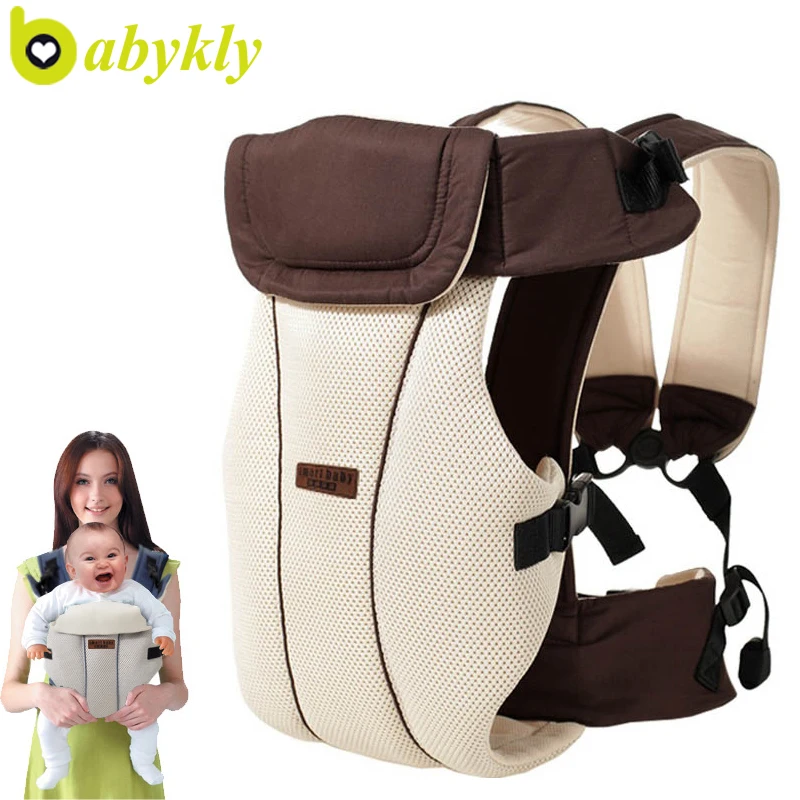Breathable Front Carry Ergonomic Baby Carrier Solid 030 Months Infant