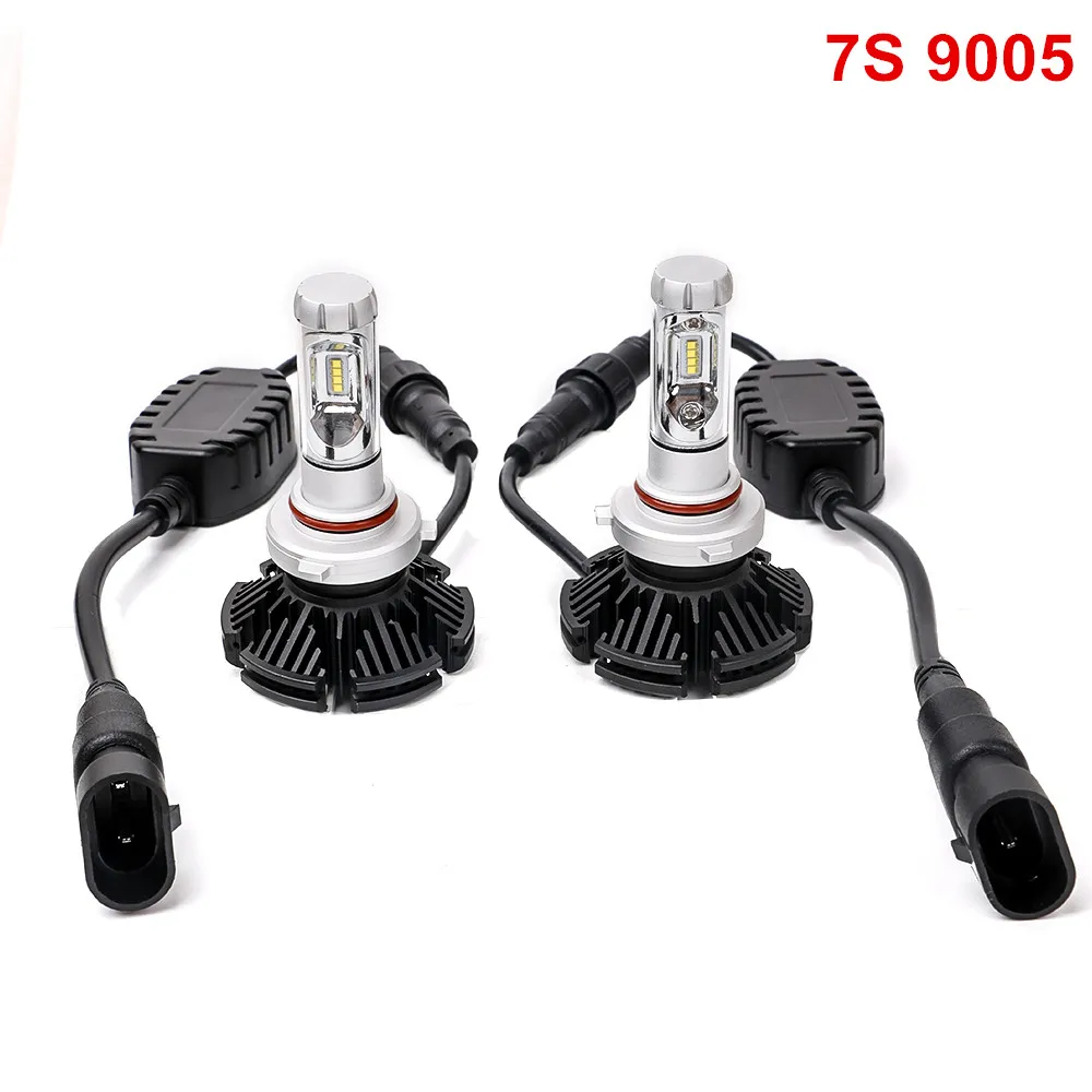 Rockeybright H7 светодиодный лампы для передних фар H8 H9 H11 H16 9005 H10 9006 для hyundai i351 светодиодный светильник 12000lm 50 Вт фотоаппаратов моментальной печати 7S ZES светодиодный фары