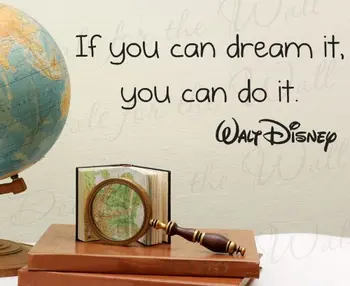 

IF YOU CAN DREAM IT YOU CAN DO IT inspiring quotes Big Size Wall Stickers Home Art Decor Decal Mural Removable Vinyl B044