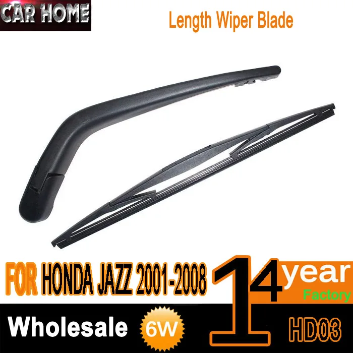 REAR WINDSCREEN WIPER ARM + BLADE KIT FOR HONDA JAZZ 2001 2008kit