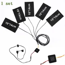 Портативный 5 в тепловая одежда теплые волокна углерода переключатель ткань жилет, перчатки обувь грелку от 1 до 5 USB электрические нагревательные колодки