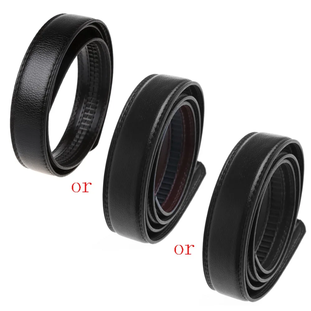 

Male Black Luxury Men Faux Leather Belt Wristband Strap With Automatic Buckle