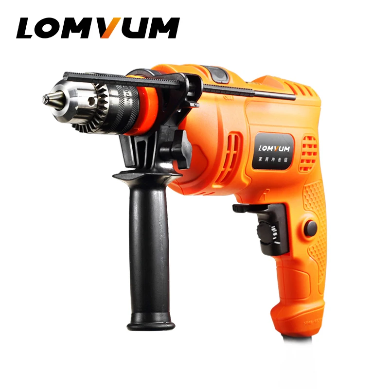 

LOMVUM Electric Screwdriver Rechargeable Impact Drill Electric Cordless Drill Tool Power Driver Household DIY Power Drill