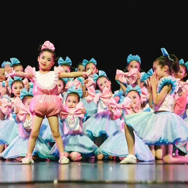 Детские костюмы для выступления детский маленький Лотос стиль танцевальная одежда платье принцессы