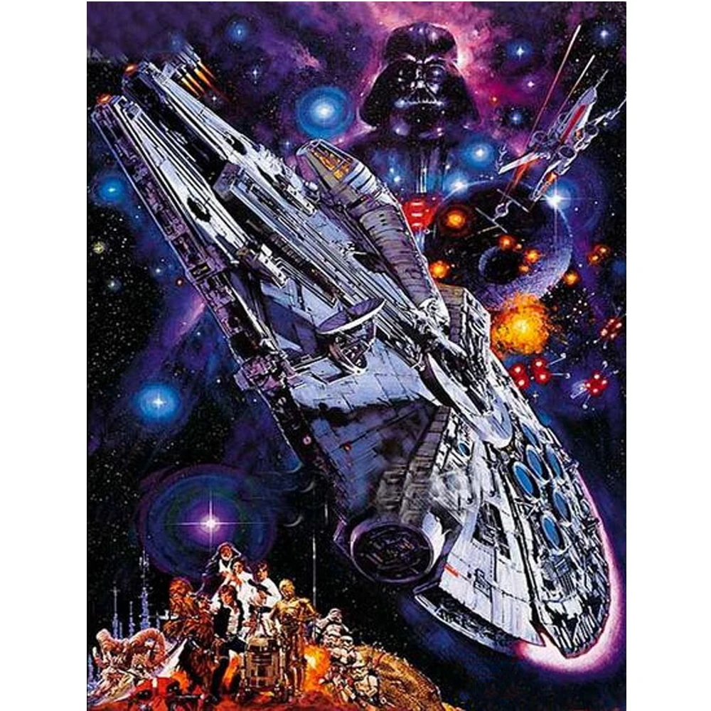 

YA ZOOEY NUO Star Wars 5D DIY Diamond Painting Diamond Painting Cross Stitch Full Diamond Embroidery Mosaic Rhinestone art YU825