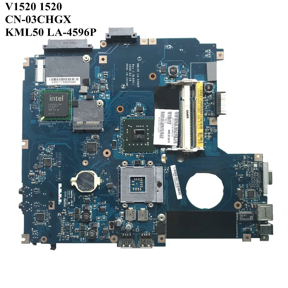 Отлично подходит для Dell V1520 1520 CN 03CHGX 3CHGX GM45 DDR2 KML50 LA 4596P материнская плата ноутбука