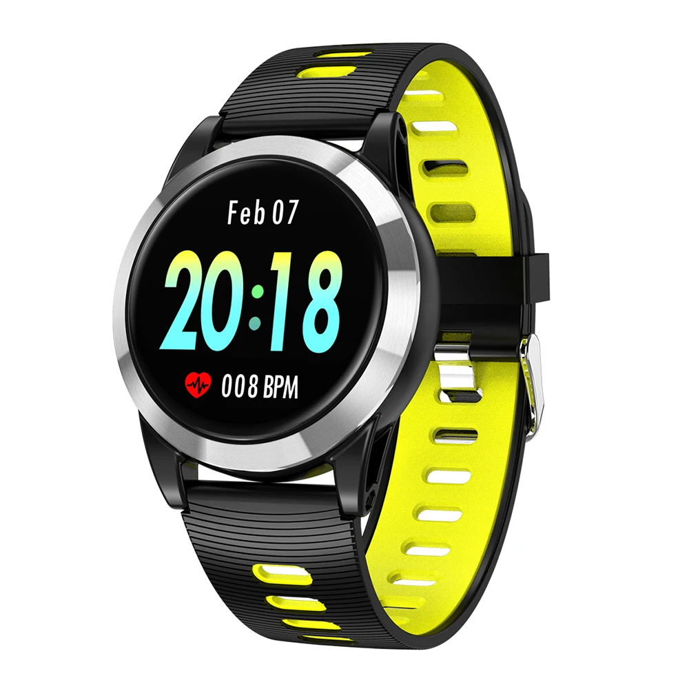 

Smart Watch Men Android IOS Smartband Heart Rate Fitness Bracelet Sleep Monitor Fitness Tracker Color Screen Round Wristband