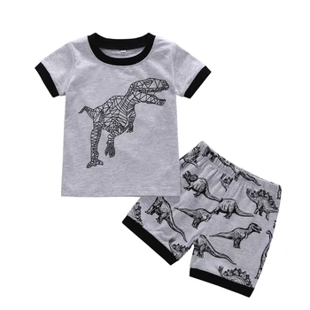 

printed summer short sleeves shorts terno infantil children's costume Baby Boy Summer Boy Newborn Set Cotton Baby Clothes Suit
