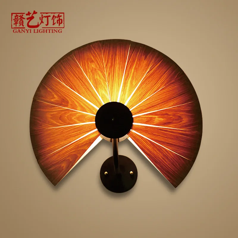

ways is solid wood wall lamp sitting room bedroom Chinese style lamps and lanterns inn hotel villa antique wall lamp