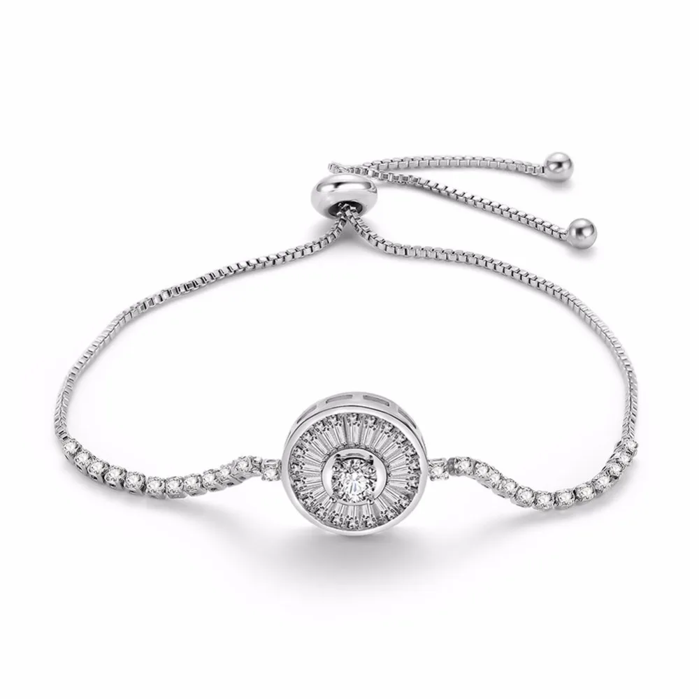 

Transmit love Silver colour Bracelet/Bangle for woman fashion Round adjustable bracelet party Jewelry birthday gifts