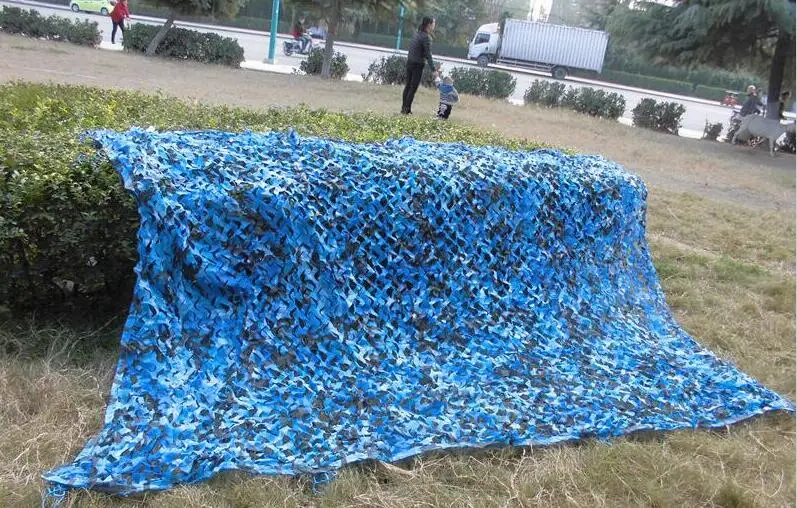 Vilead 1 5m 7m Blue Camouflage Netting Decoration Military Camo Netting For Military Camping Outdoor Pool Covers Canopy Netting