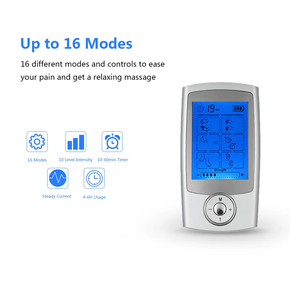8\\16 Modes Electronic Pulse Massager Relax Stimulator Pain Relief Machine Muscle Body Relaxation Tool Tens Acupuncture Therapy 8\\16 Modes Electronic Pulse Massager Relax Stimulator Pain Relief Machine Muscle Body Relaxation Tool Tens Acupuncture Therapy