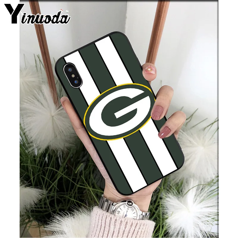 Yinuoda Green Bay Packers Мягкий силиконовый чехол для телефона из ТПУ для Apple iPhone 8 7 6 6S Plus X XS MAX 5 5S SE XR мобильных телефонов