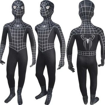

Kids Venom Spider-Man black costume superhero outfit halloween costume x'mas christmas gift toys comic-con make-up outfit fancy