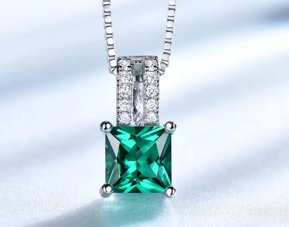 UMCHO-Emerald-silver-sterling-necklace-pendant-for-women-NIUJ025E-1-PC_02