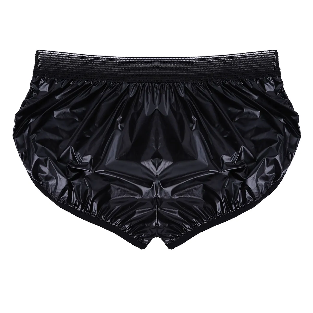 Male Faux Leather Trunk Wet Look Swim Trunks Swimwear Men Swimming Soft Beach Shorts Mens Sports Suits Short Pant Boxer Briefs boxer shorts,swim trunks,swim shorts,men swimsuit