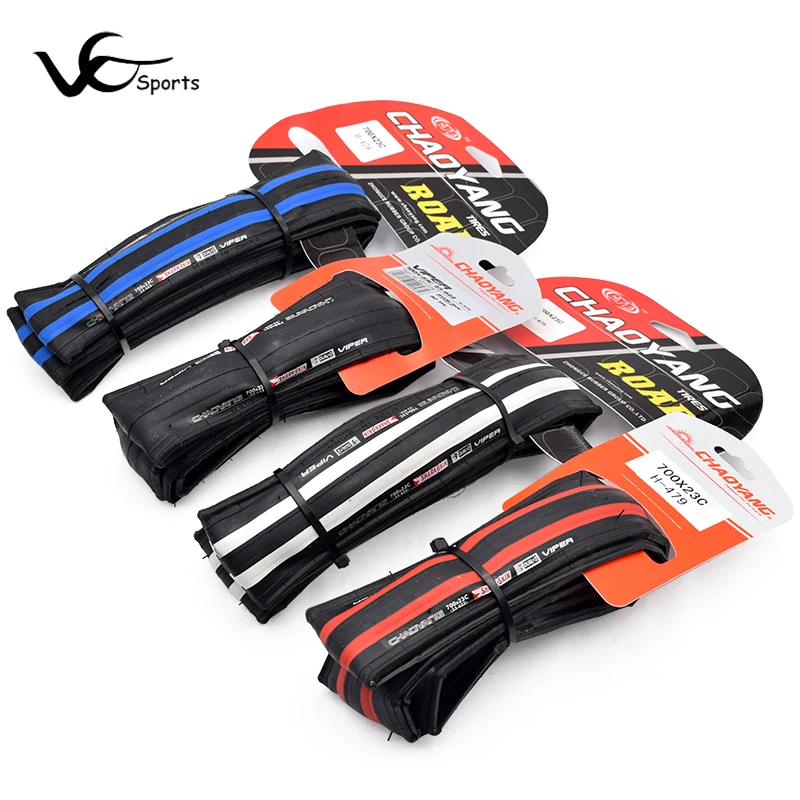 Chaoyang Nylon bicycle tire multicolor 700*23C road bike tires 60TPI