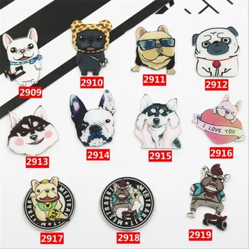 

1PC Cartoon Pet dog fox Brooches Backpack Student Clothes Pin Brooches Pins Bag Decor Brooch Badges Bag Decor