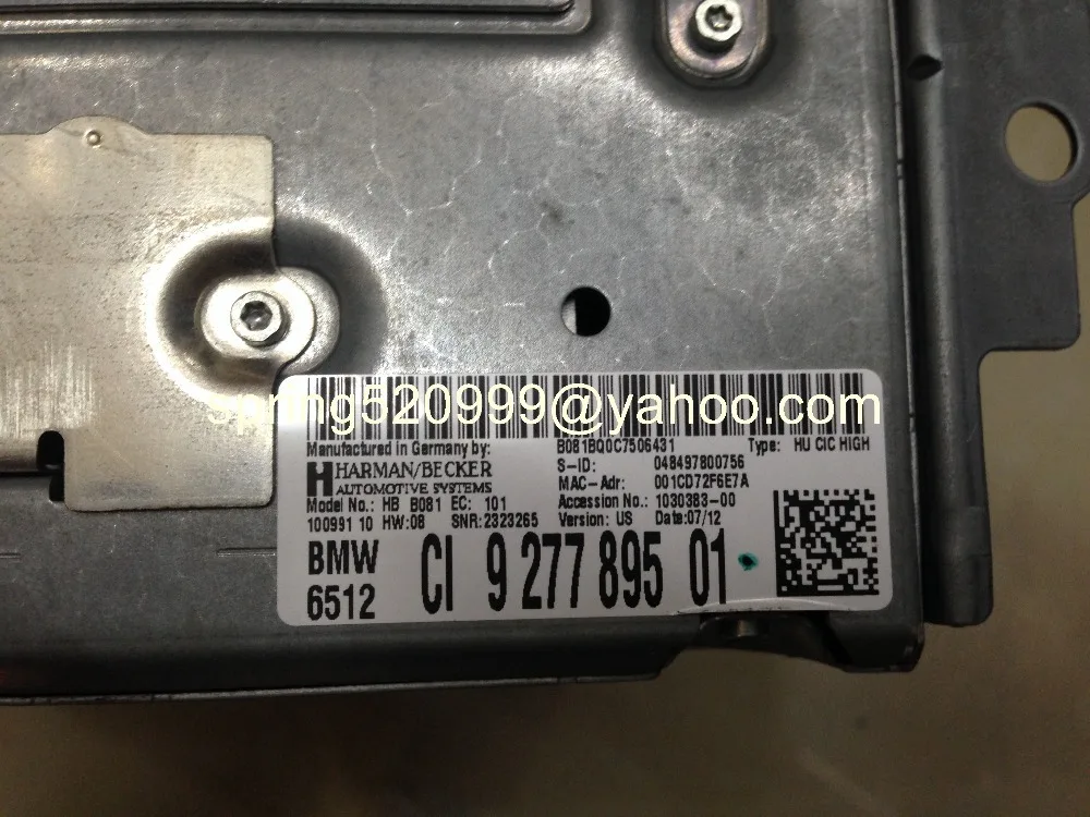 Clearance Becker B081 CIC high satellite radio DVD navigation head unit CI927789501 for BWM E36 523LI 12 car audio radio Navigation HDD 2