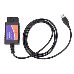 Для Windows PC компьютер код чтения/сканер ELM327 USB черный кабель OBD11 Диагностика автомобилей сканер