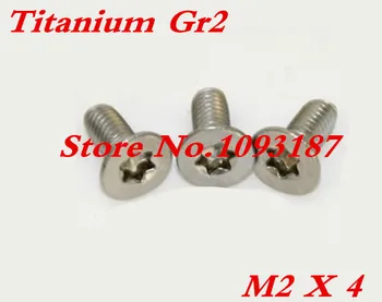 

50pcs/lot 2 x 4 Titanium Torx Countersunk Head Screw