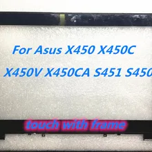 1" сенсорный экран дигитайзер стекло для Asus X450 X450C X450V X450CA S451 S450 с FRAMER