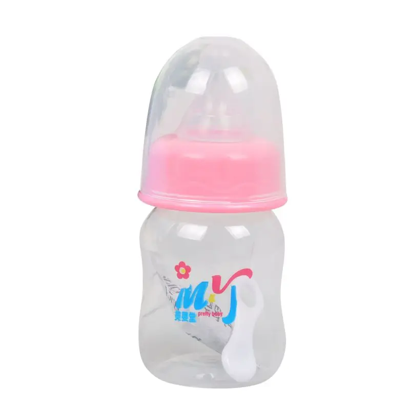

60ML Baby PP Material Baby Milk Powder Feeding Bottle Drink Juice Bottle Newborn Essential Pocket Bottle(Bottle Print Random) m