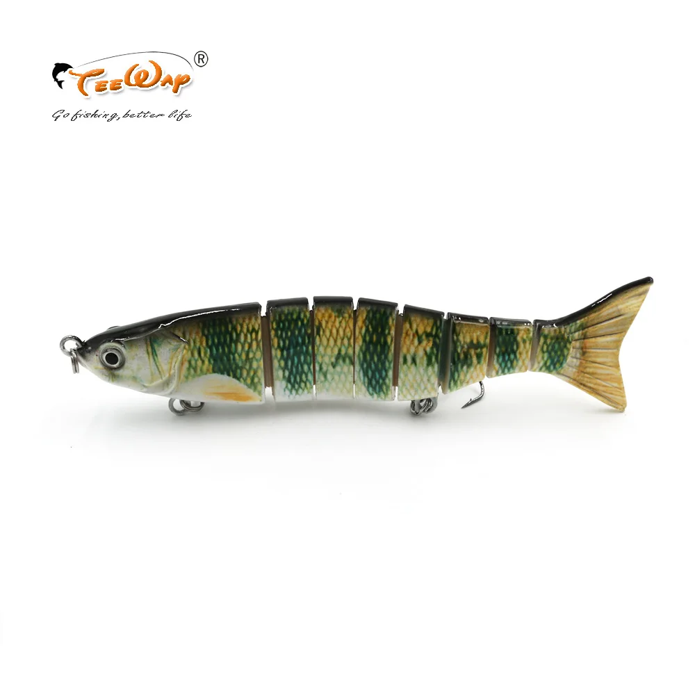 Рыболовные приманки 8 сегментов Swimbait Crankbait жесткая приманка для рыбалки с
