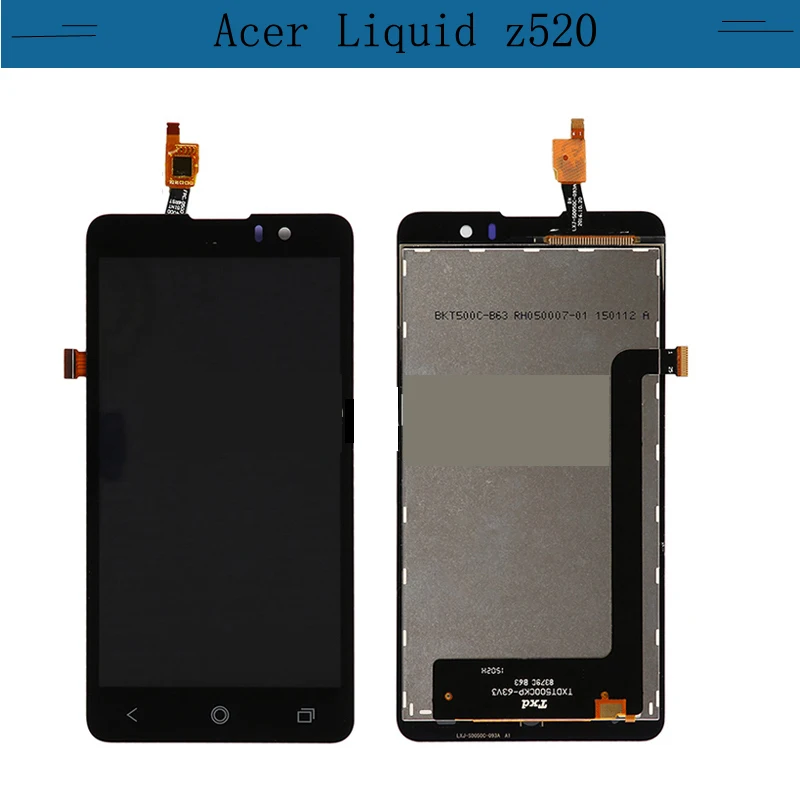 

5.0'' LCD Screen Display With Touch Screen digitizer assembly For Acer Liquid z520 high quality item