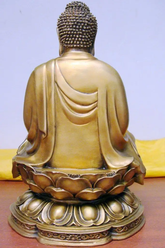 Bi003170 китайская статуя Будды бронзовая Amitabha|amitabha buddha statue|amitabha statueamitabha |